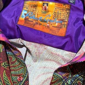 Robert Graham Vibrant Leaf Pattern Shirt